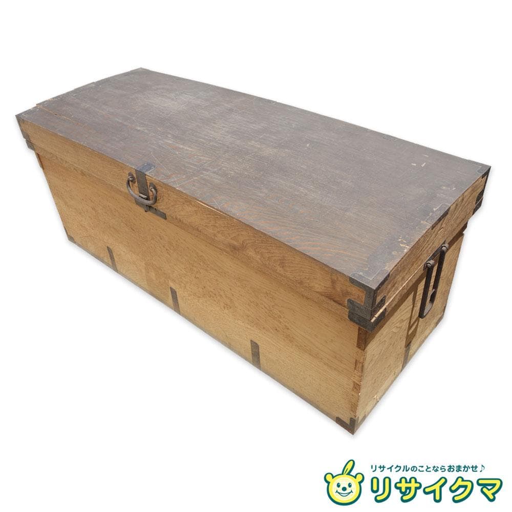 【中古】K▼長持 ながもち 古民具 箪笥 木箱 収納箱 (38643)