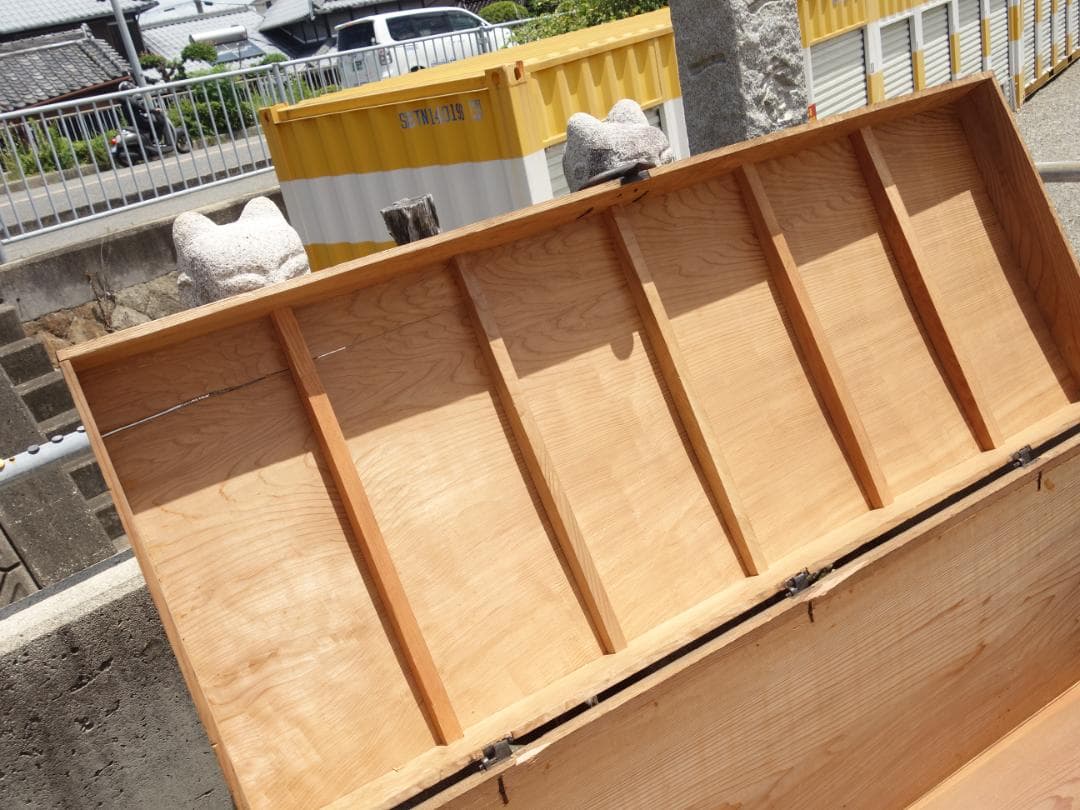 【中古】K▼長持 ながもち 古民具 箪笥 木箱 収納箱 (38643)