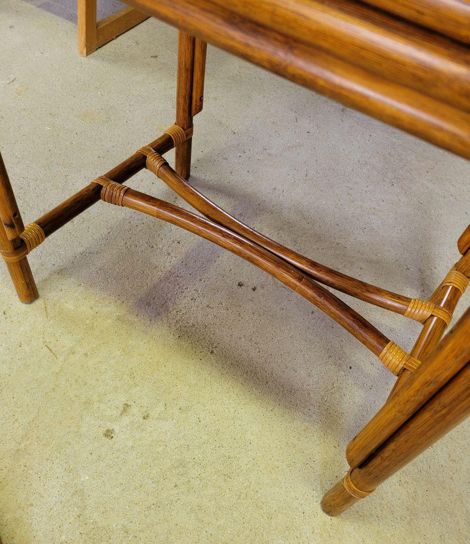 レトロ ラタンドレッサー 鏡台 アンティーク 美品