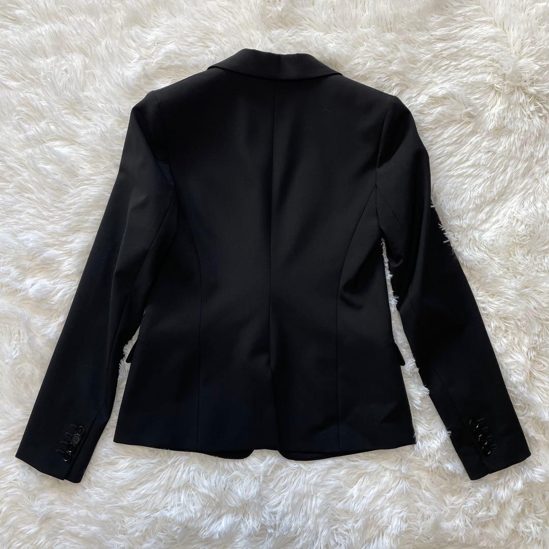 【美品】theory パンツスーツ　黒　シングルボタン　Mサイズ　ウール96%