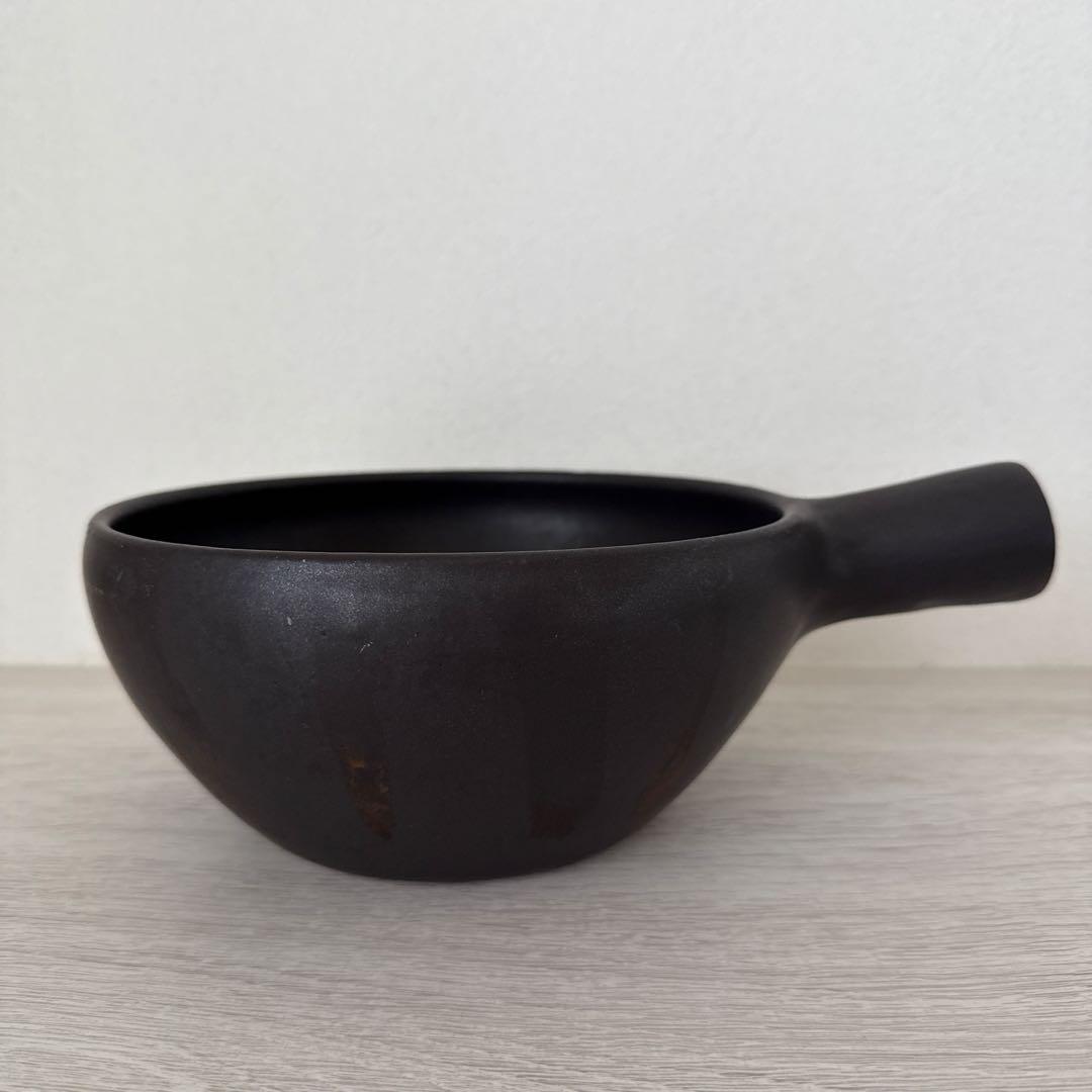 正島克哉　片手土鍋　黒　大