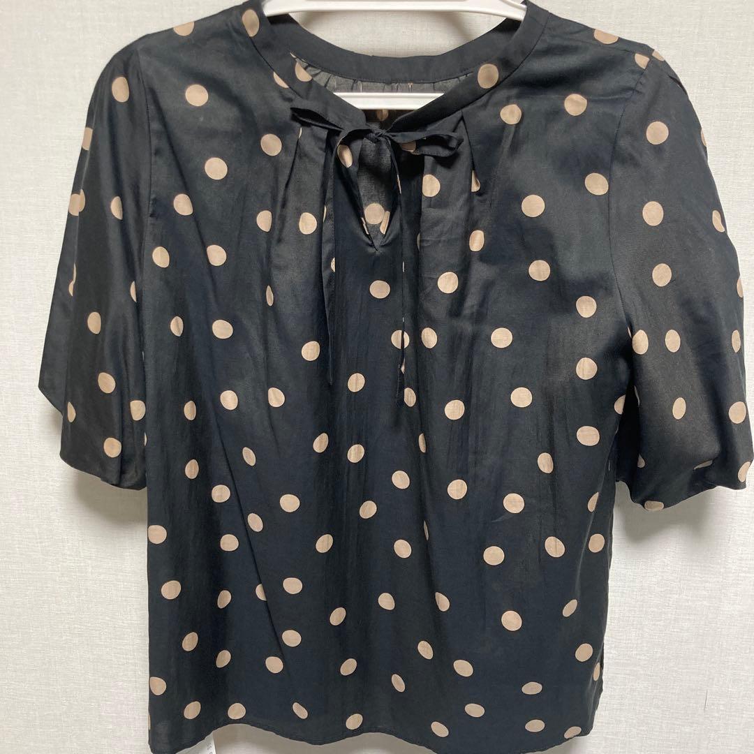 Ballsey ボールジィ　ドットプリントブラウス
