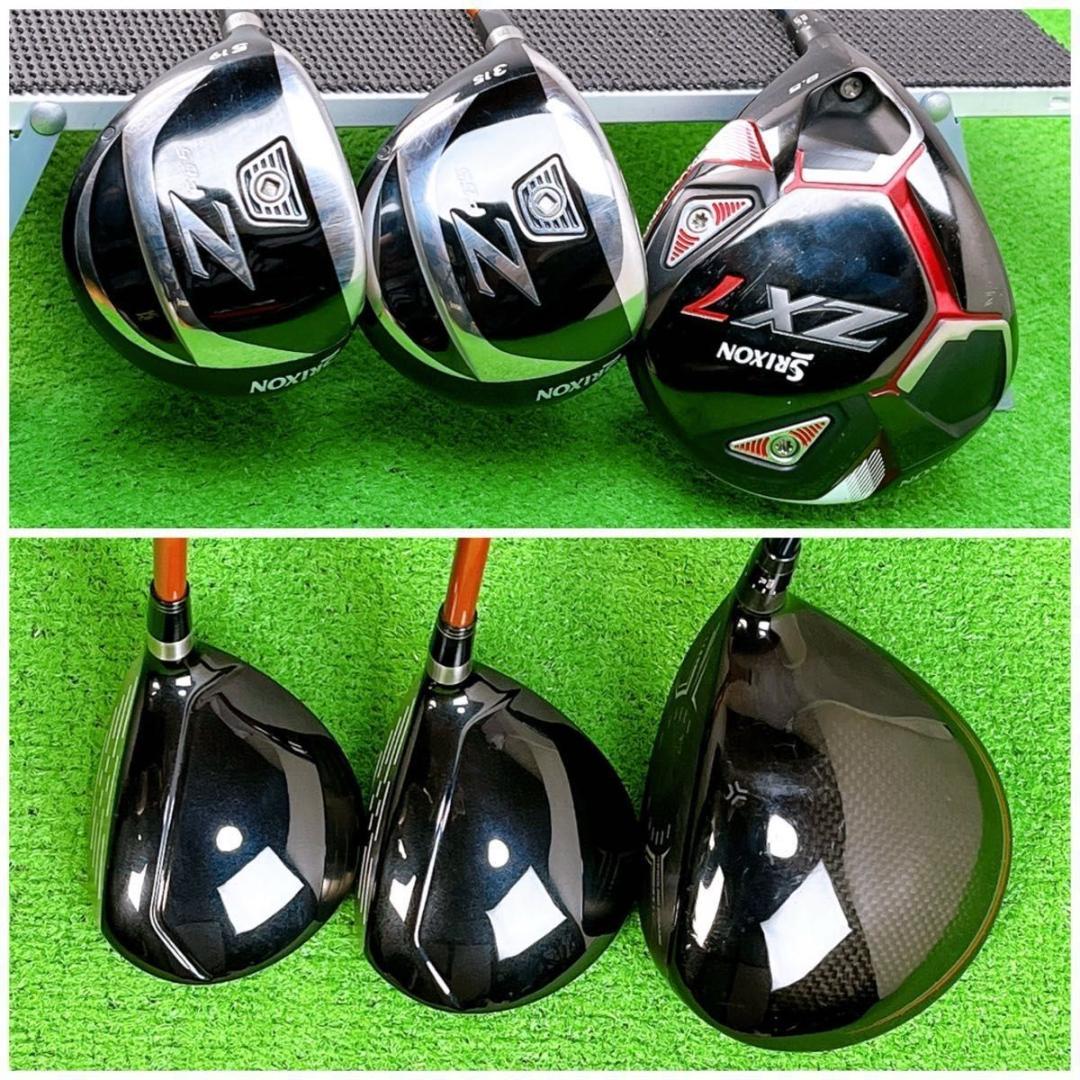 貴重レフティ メンズ スリクソン ZX7 ゴルフクラブセット 左打ち12本初心者