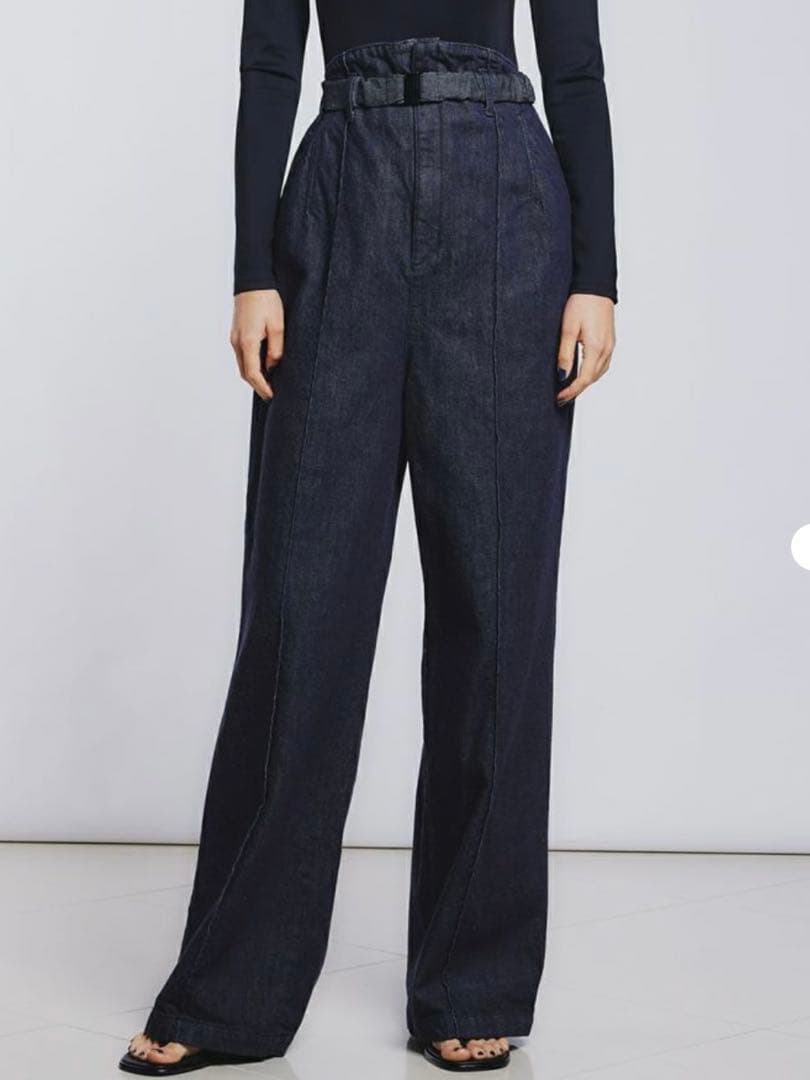 ゆんこ♡ sov. ダブスタ リジットデニムオールインワン