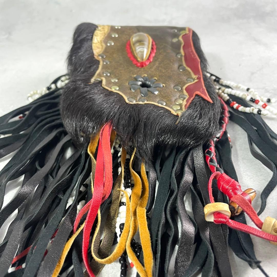 入手困難✨ ケムリ kemrii メディスンポーチ ハラコ y2k レザー