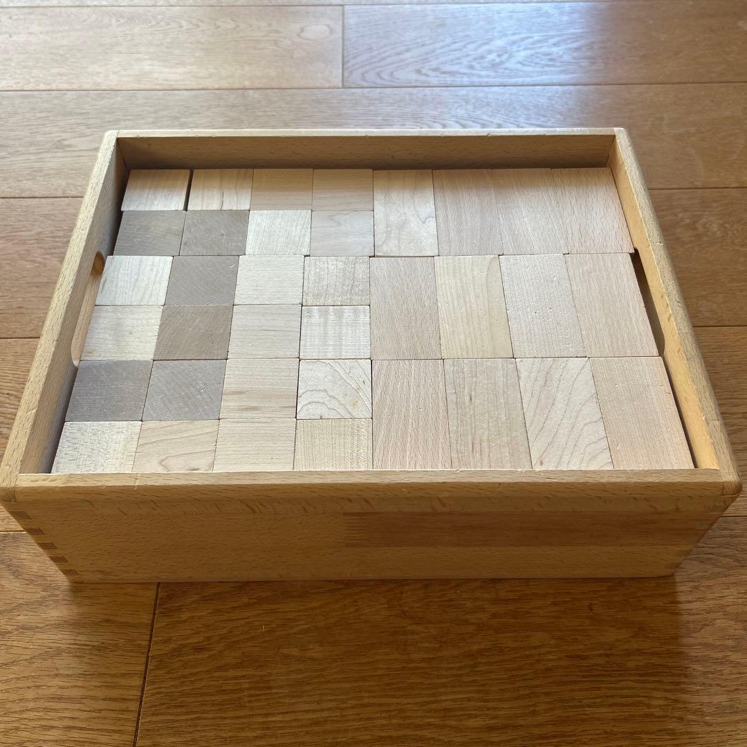 良品！ドクスピール　オリジナル積み木　96個　木箱付き