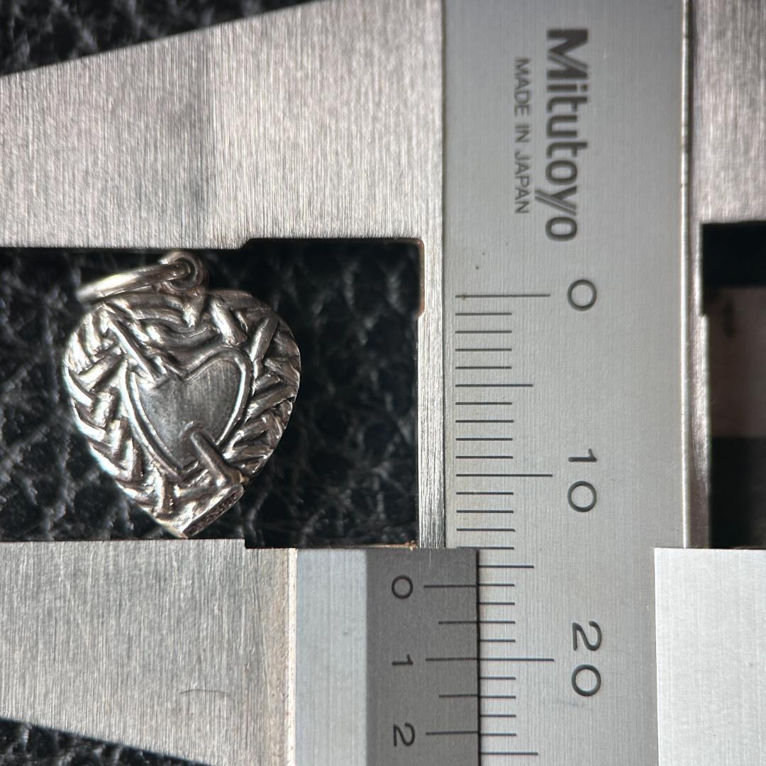 スウィートハートジュエリー　WW2　シルバー　ピアスハートチェーン模様