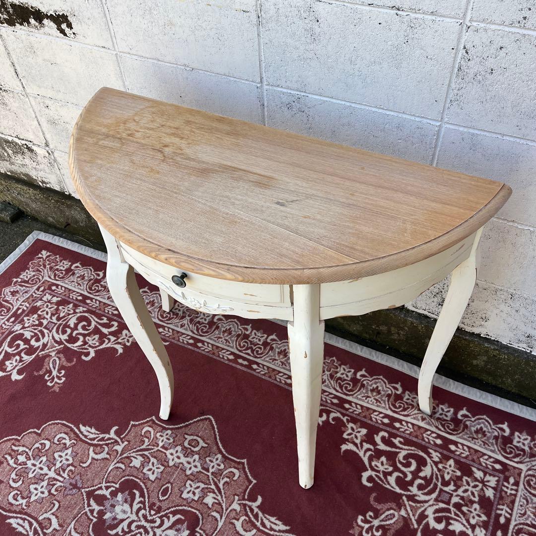 アンティークデザイン◾️木製コンソールテーブル 飾り台 ディスプレイ台 木製棚