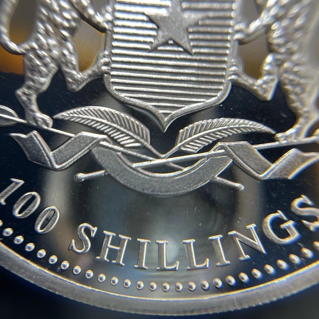 【純銀】ソマリア共和国　2018年　エレファント銀貨100シリング　1オンス②