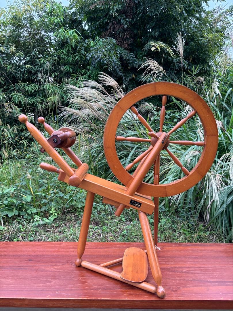 東京手織機　紡ぎ機　紡ぎ車2