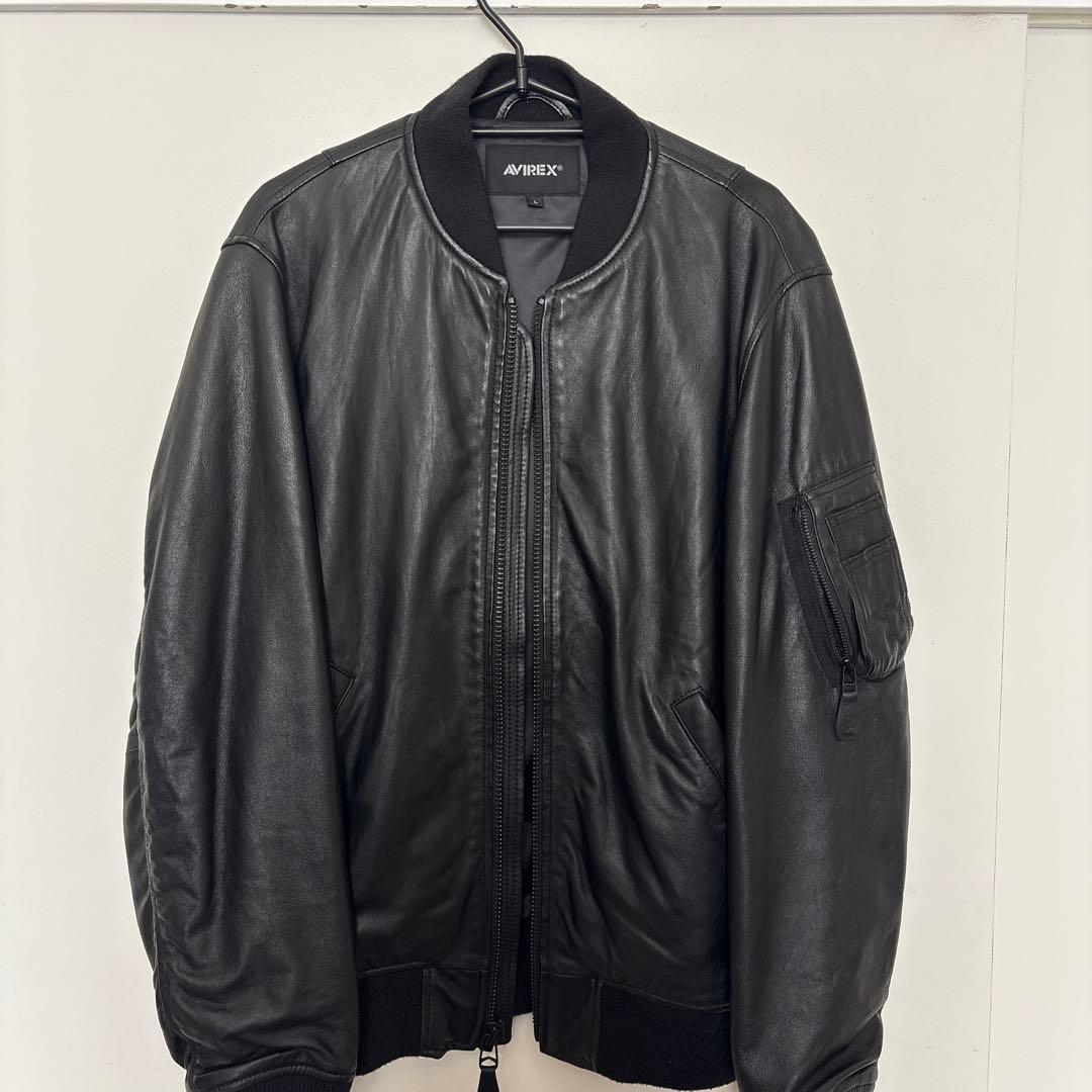 AVIREX MA-1 レザージャケット