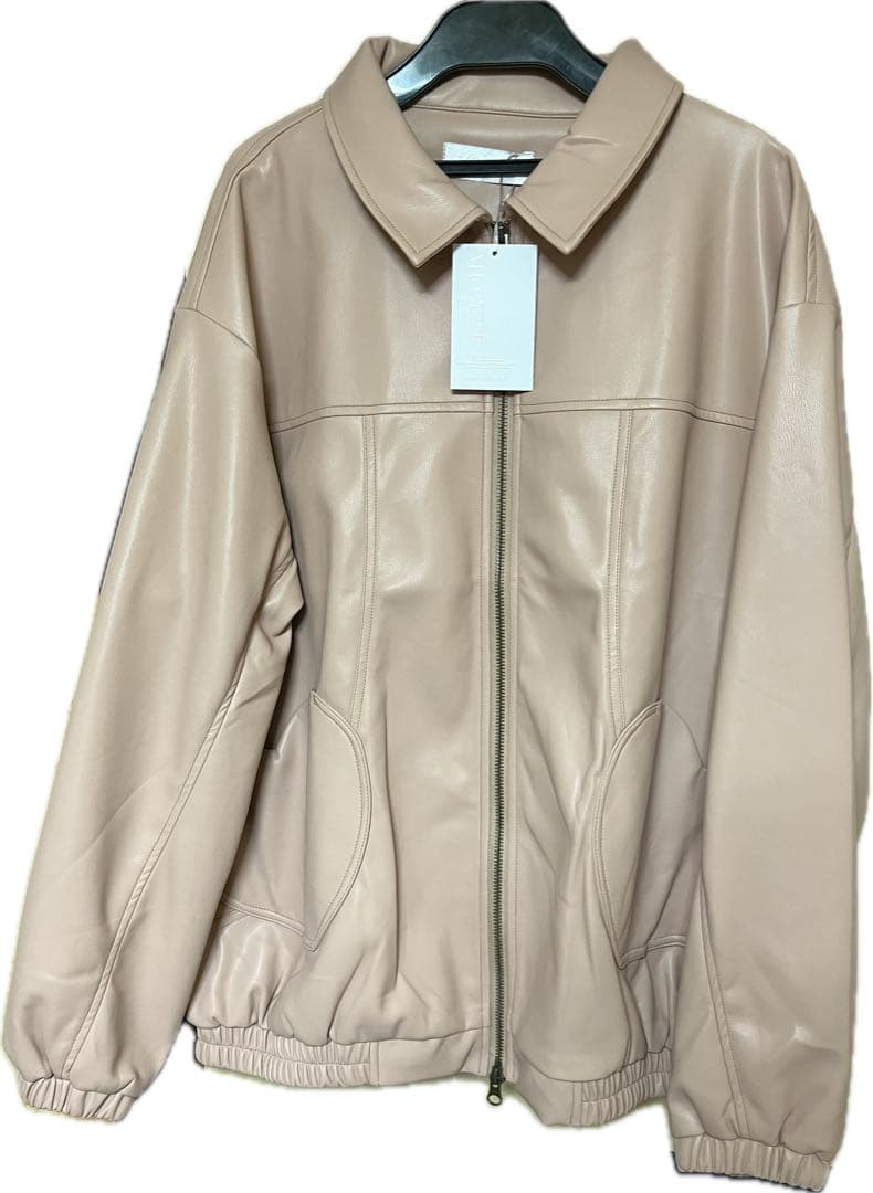 muguet Heart pocket leather jacket ミュゲ