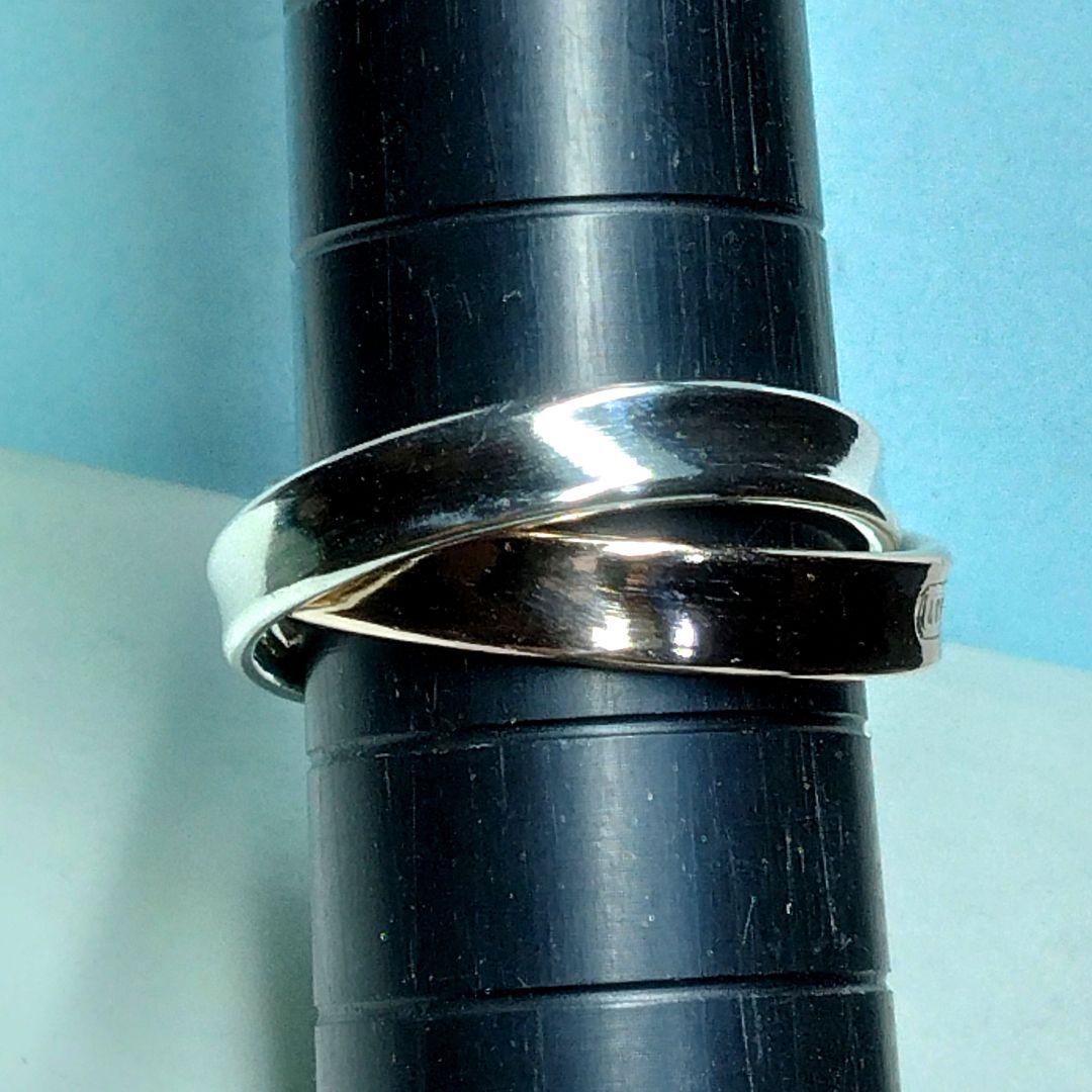 ティファニーインターロッキング シルバー＆ルベドメタル11.5号　　新品仕上げ