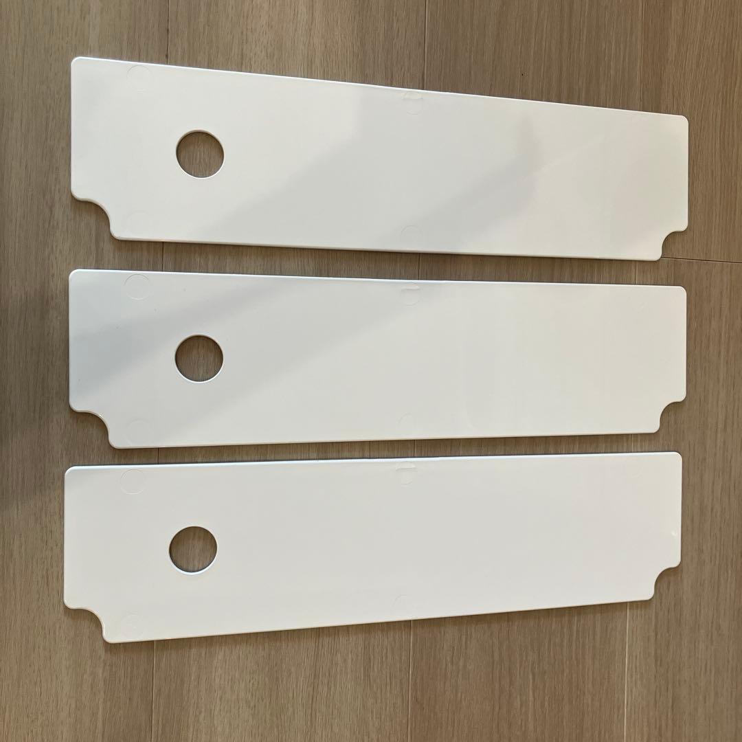 ボビーワゴン　ホワイト 3段チェスト 2トレイ付き キャスター付き