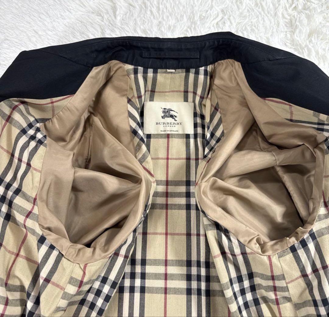 【ロンドン購入】バーバリーロンドン ステンカラーコート ノバチェック 50