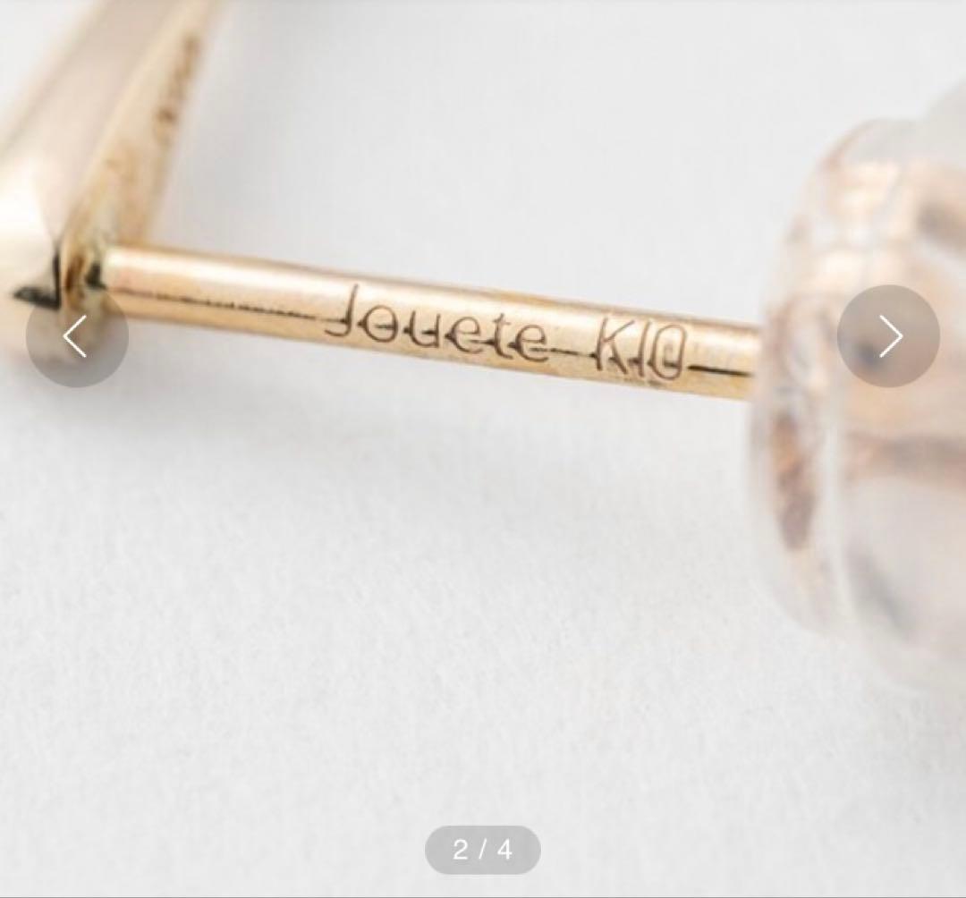 Jouete K10YG ダイヤモンドピアス 雫モチーフ 上品 ゴールド