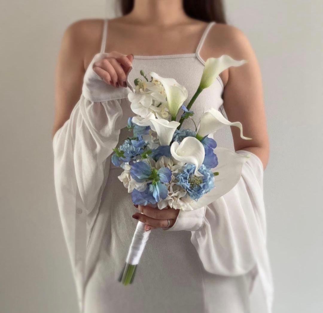 アーティフィシャルフラワー ＊ ウェディングブーケ 韓国 ブーケ クラッチブーケ