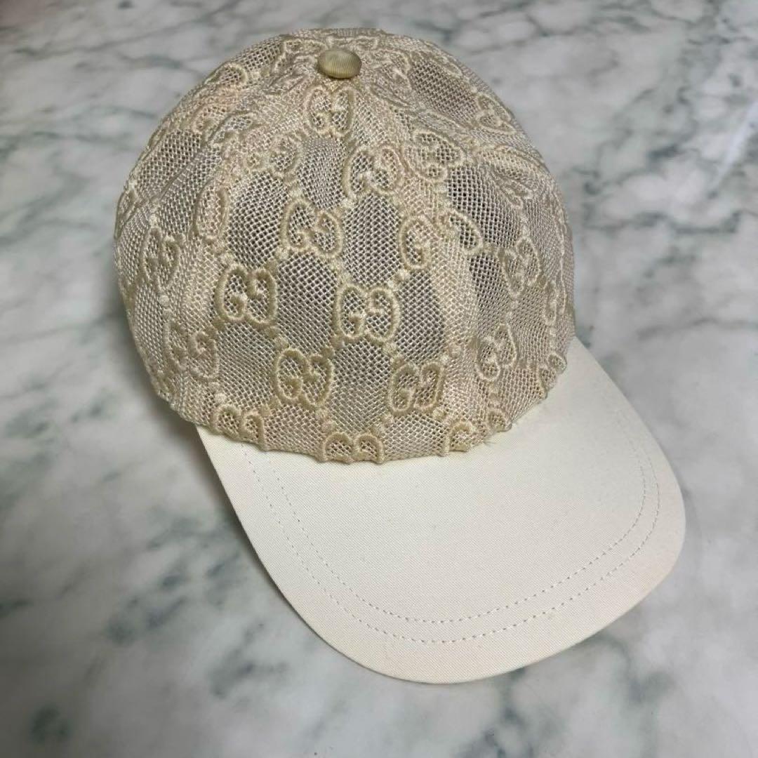 GUCCI グッチ 579155 GGエンブロイダリー ベースボールキャップ
