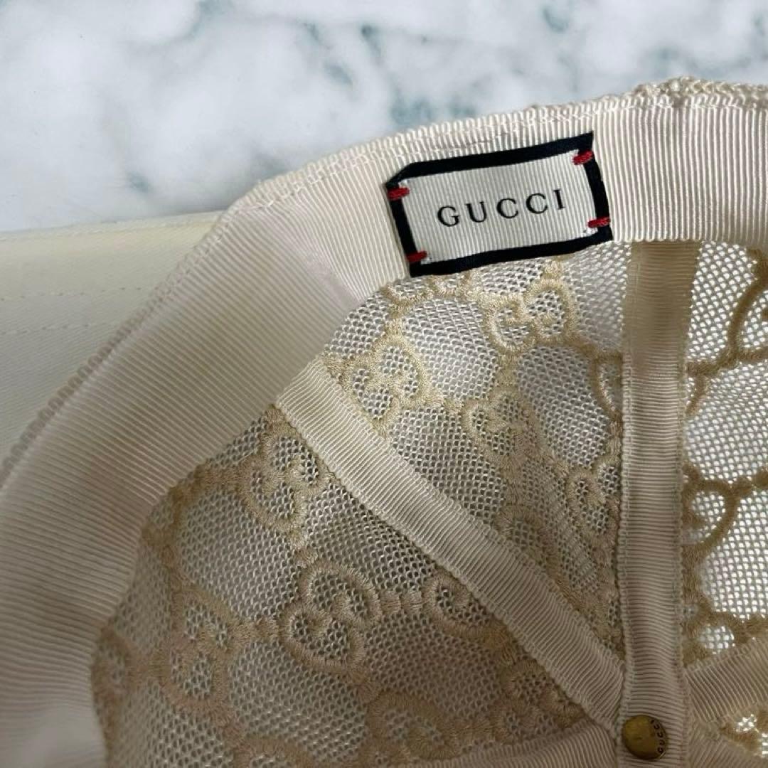 GUCCI グッチ 579155 GGエンブロイダリー ベースボールキャップ
