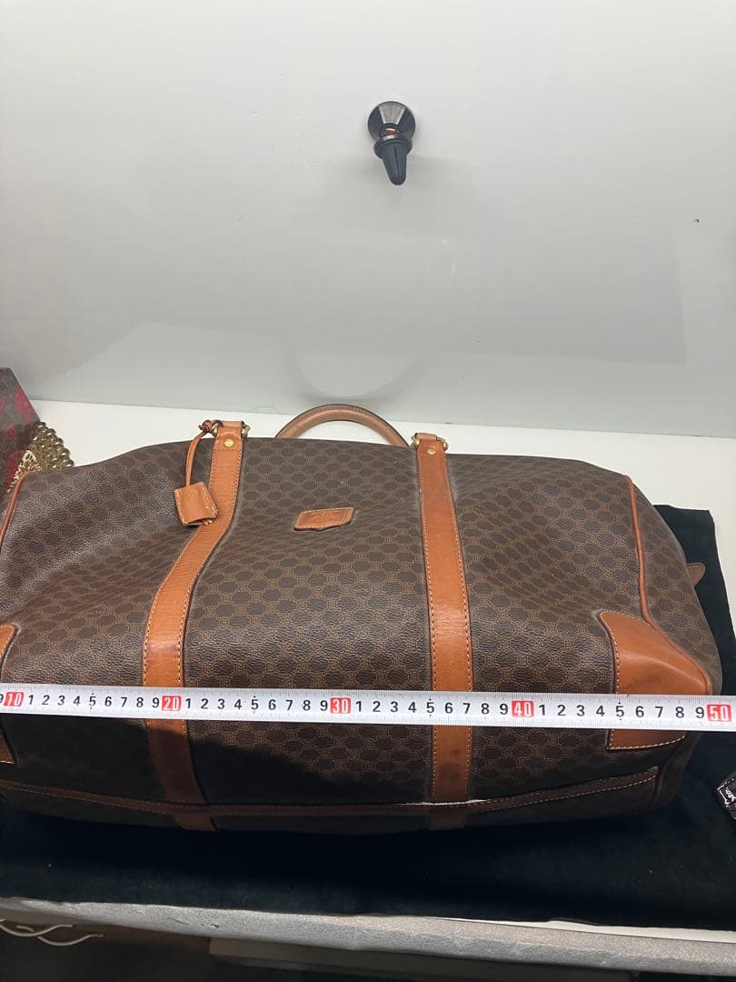 【CELINE】セリーヌ ボストンバッグ PVC レザー 鍵付き 大容量