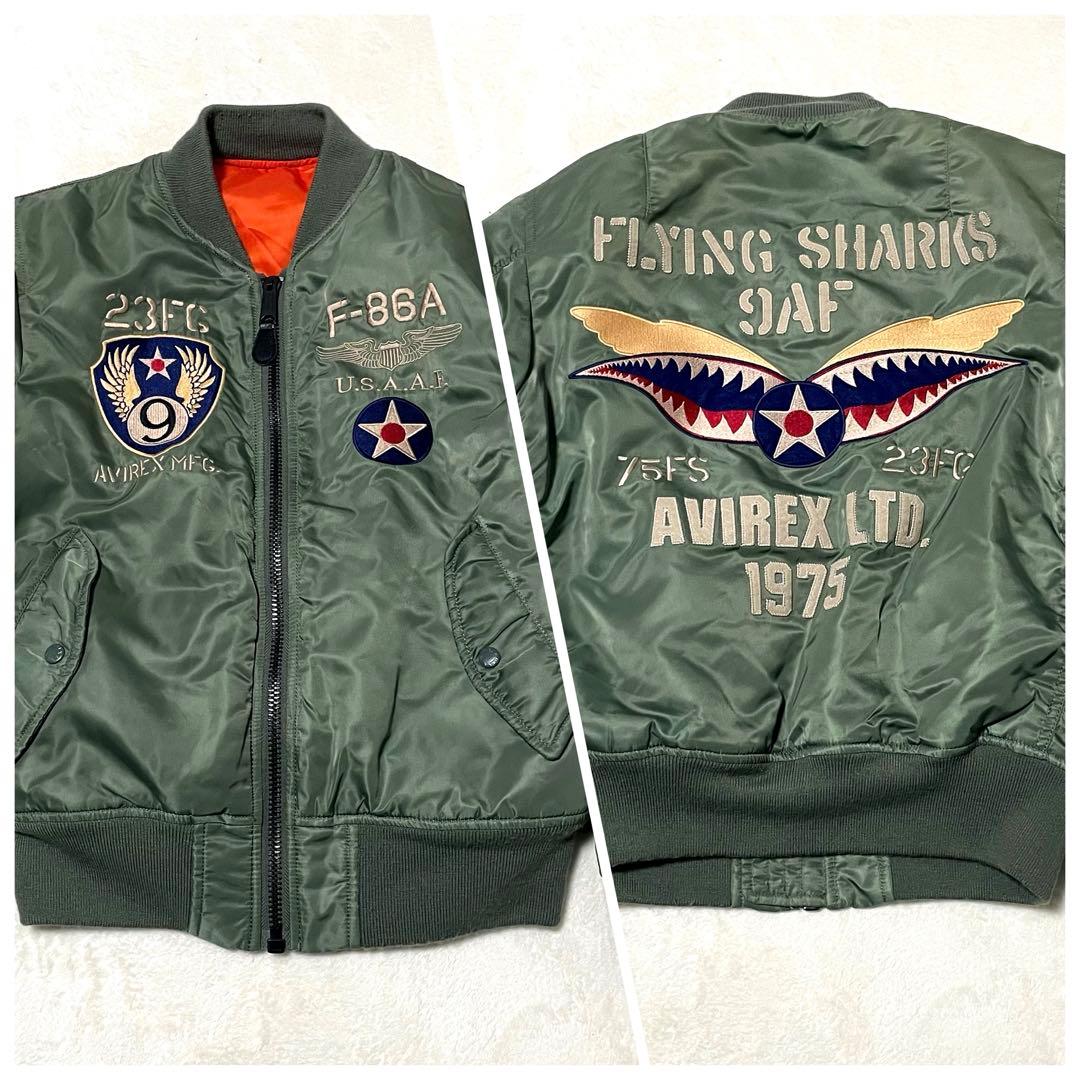 AVIREX フライングシャークス MA-1フライトジャケット M