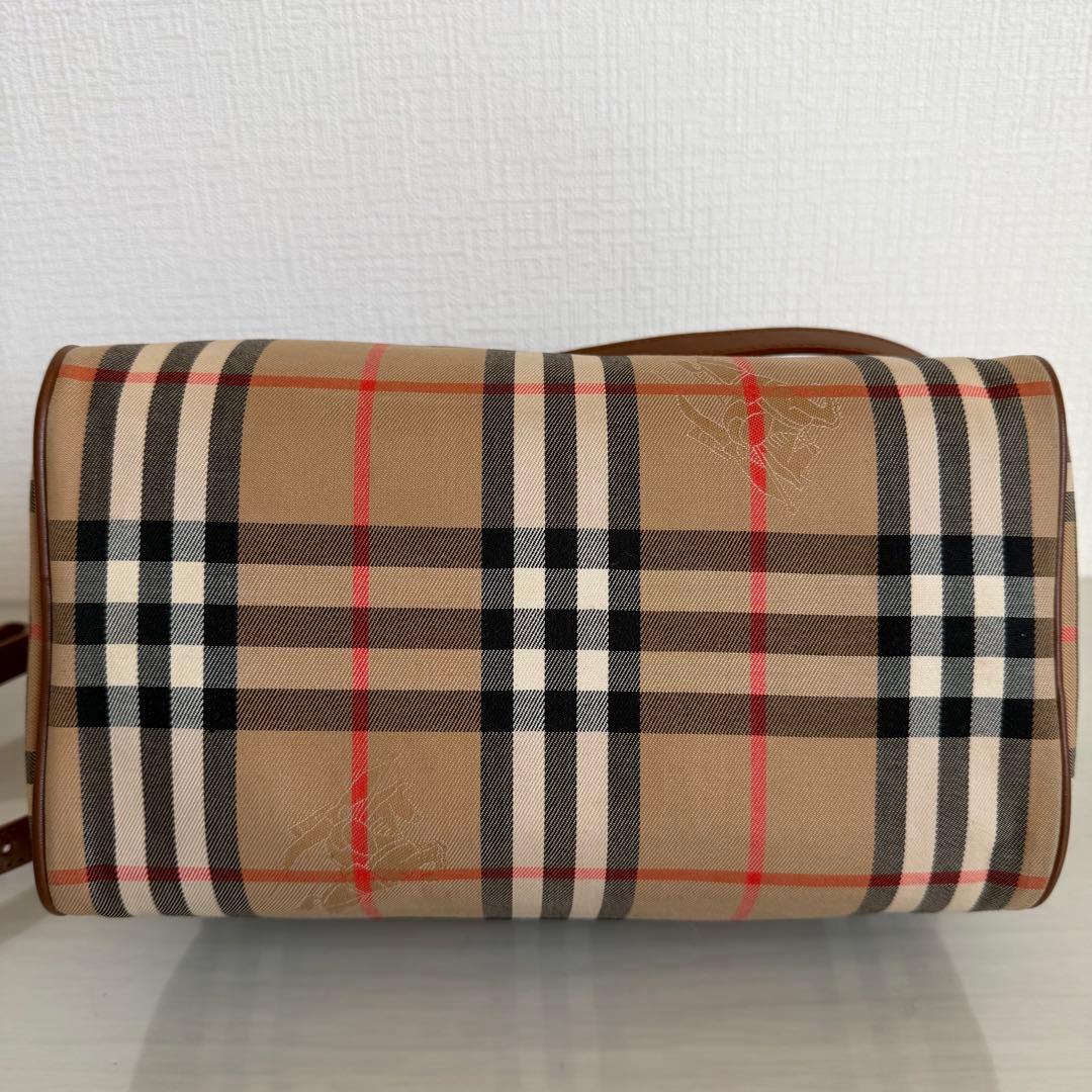 バーバリーズ　ミニボストンバッグ　2way ノバチェック　シャドーホース