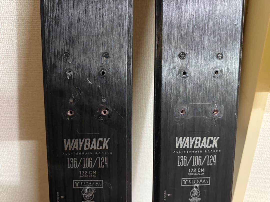 ＜訳あり＞チューン済み　K2 WAYBACK 106 スキー 172cm