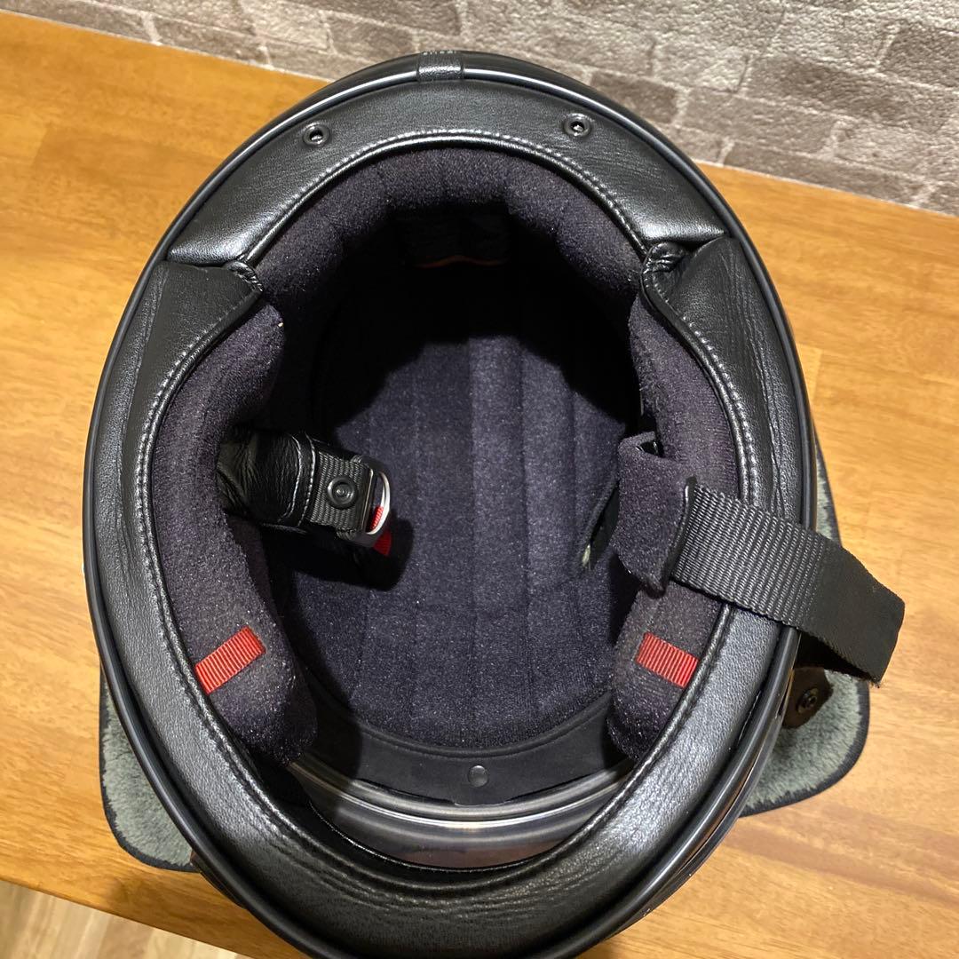 SHOEIGlamsterマットブラックMサイズ ミラーシールドピンロック付き