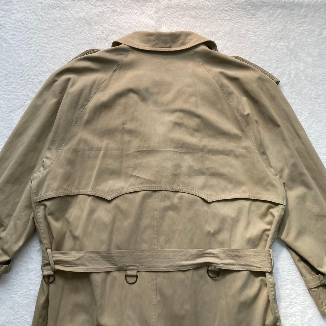 クリスチャンディオール　ダブルトレンチコート　XL　ヴィンテージ　比翼　ロング