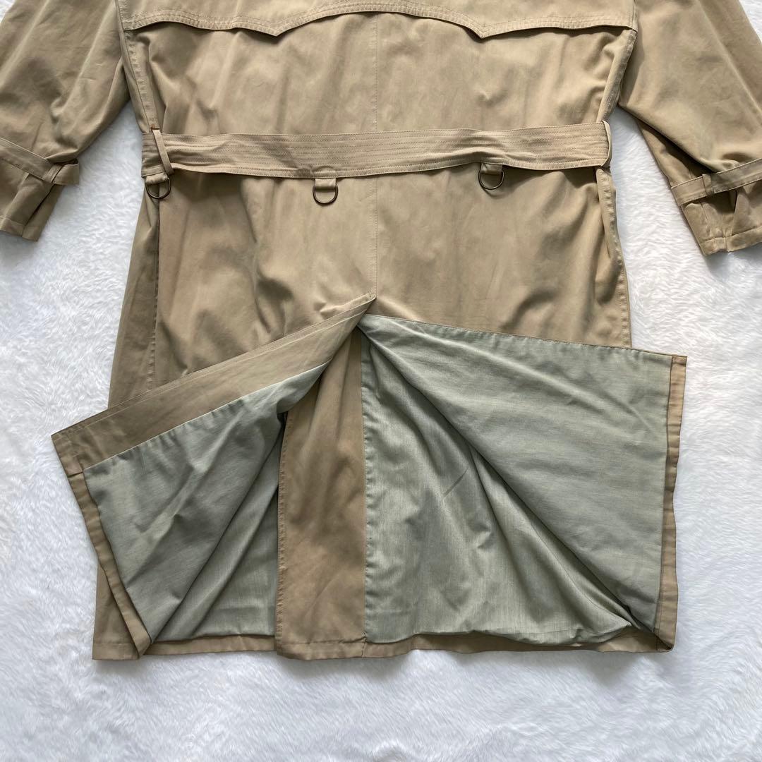 クリスチャンディオール　ダブルトレンチコート　XL　ヴィンテージ　比翼　ロング