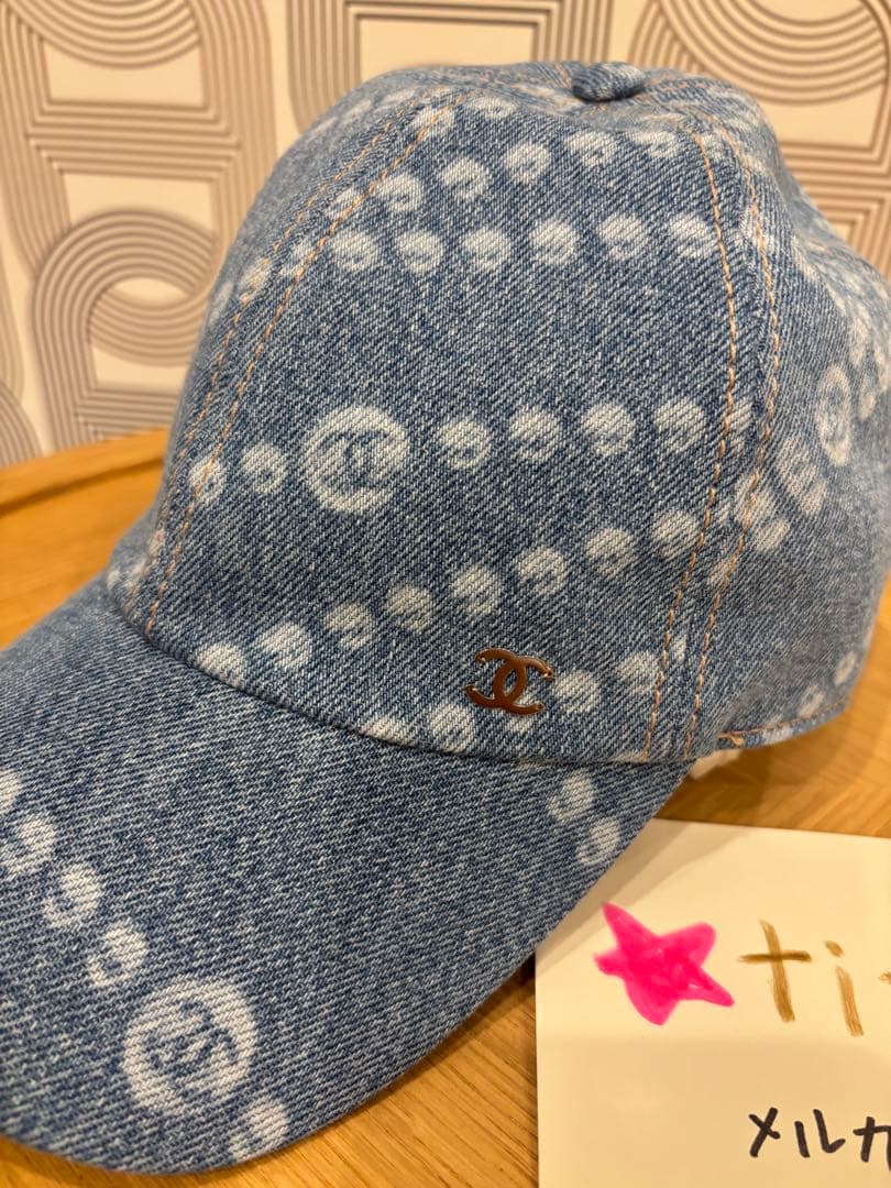 浜崎あゆみ着用　シャネル CHANEL 25SS デニムキャップ 帽子