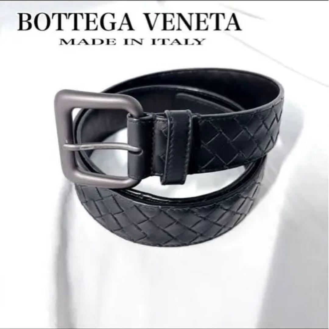BOTTEGA VENETA ボッテガヴェネタブラック編み込みベルト