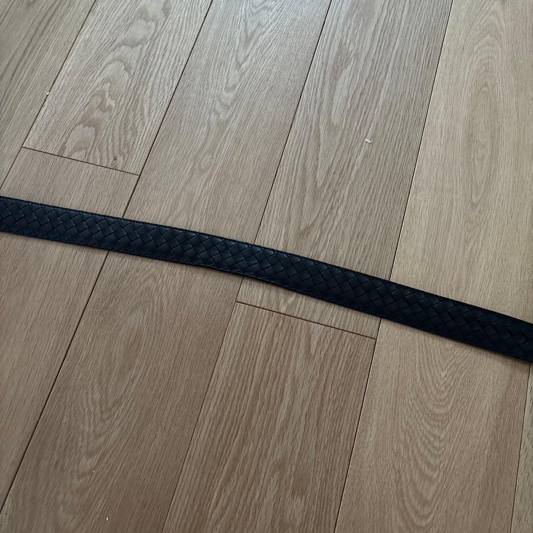 BOTTEGA VENETA ボッテガヴェネタブラック編み込みベルト