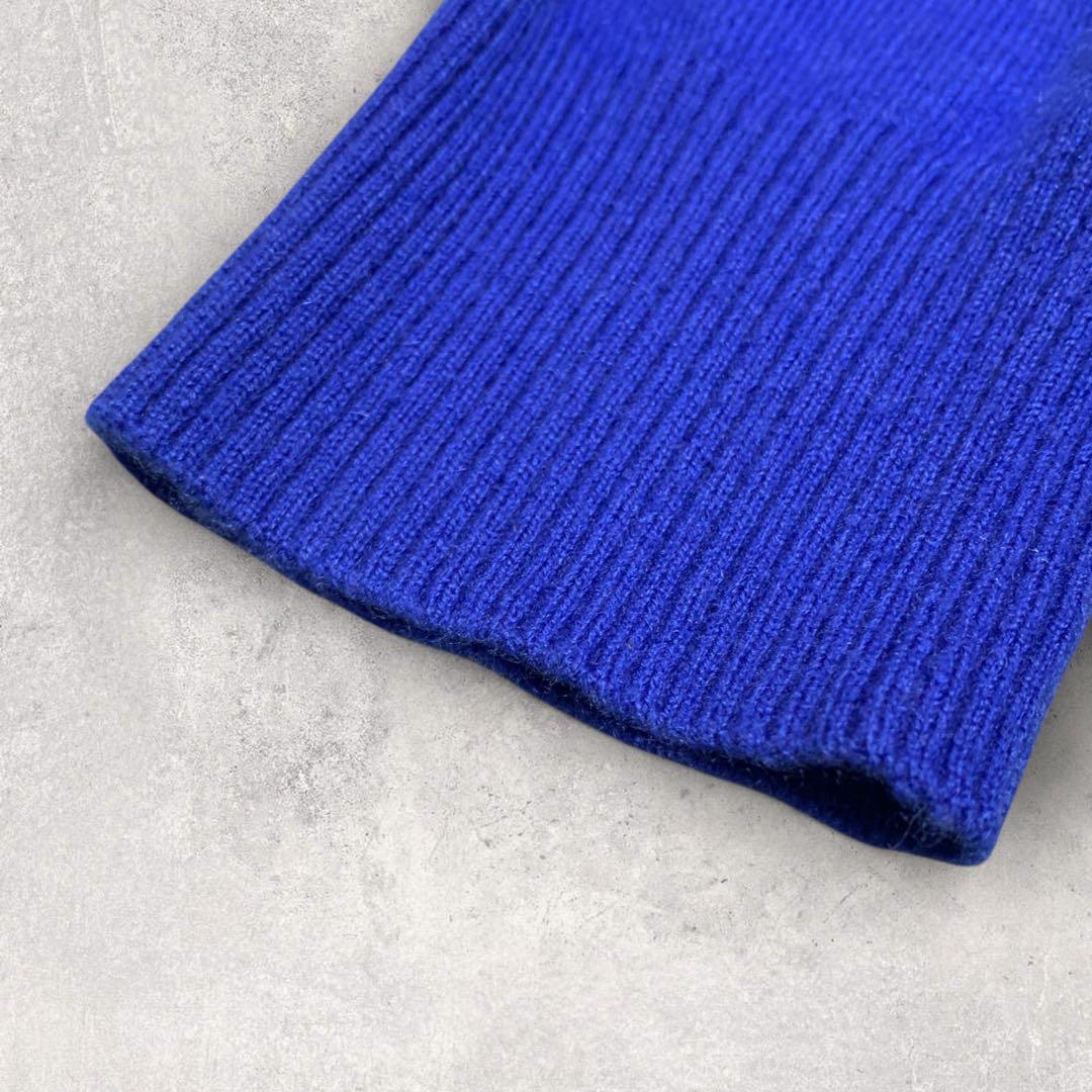 46サイズ✨ 23区 ニット セーター カシミヤ100％ ブルー バックボタン