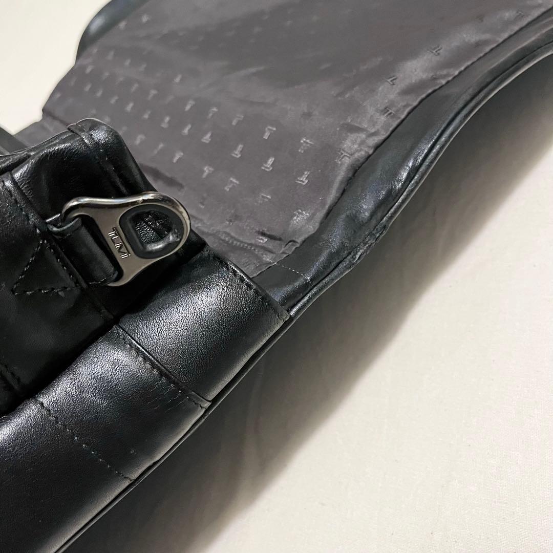 【美品★超レア★96193D4】TUMI レザー 2WAY メッセンジャーバック