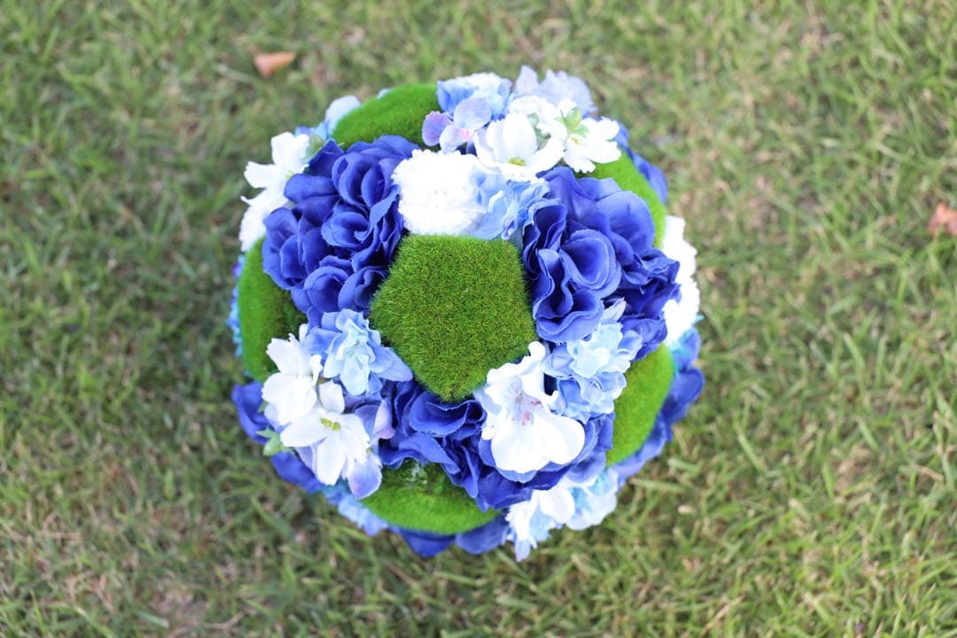 【オーダー受注制作】贈答用　フラワーサッカーボール　サッカー好きさんへ