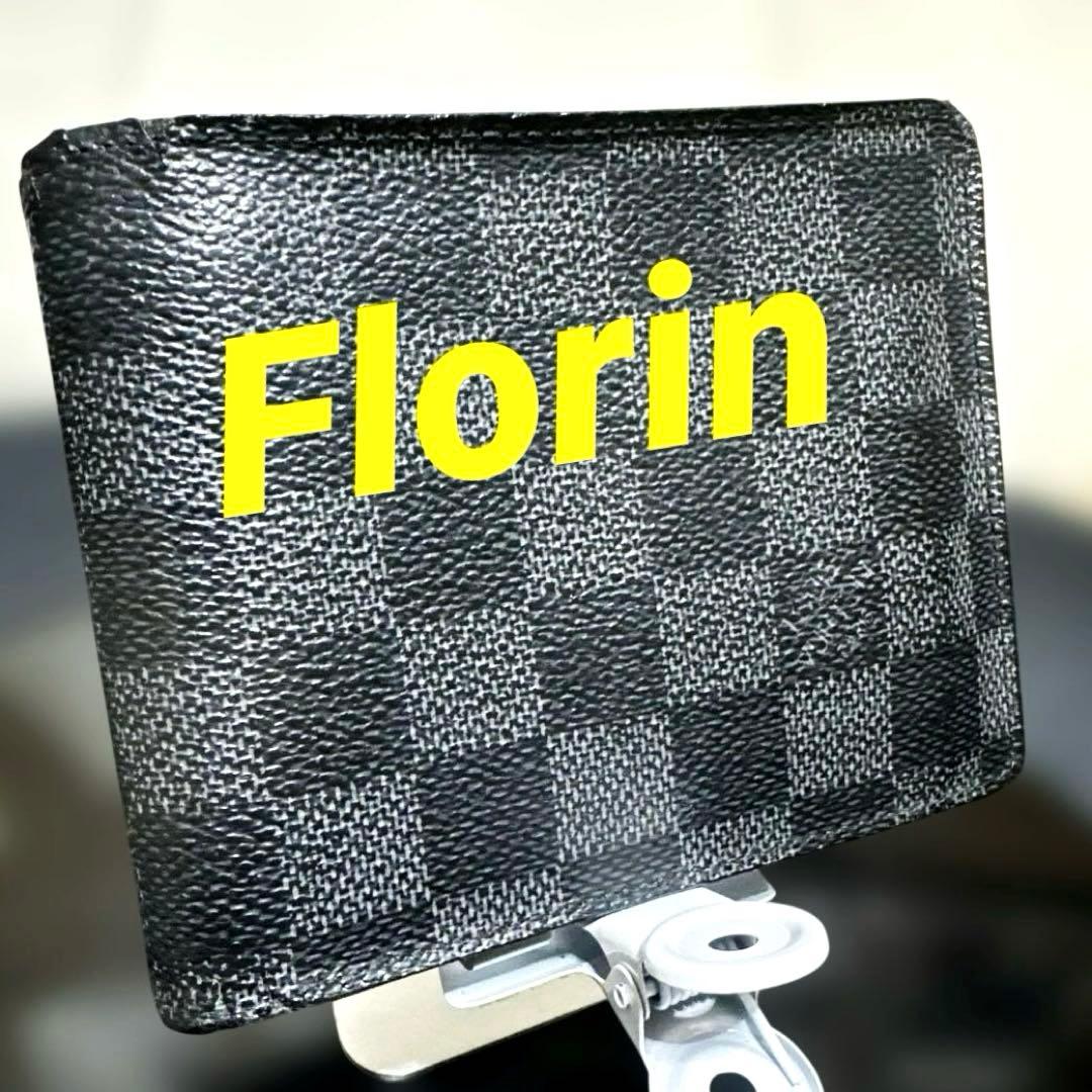 ④☆優良品♪ダミエG ポルトフォイユ フロリン 2つ折り財布