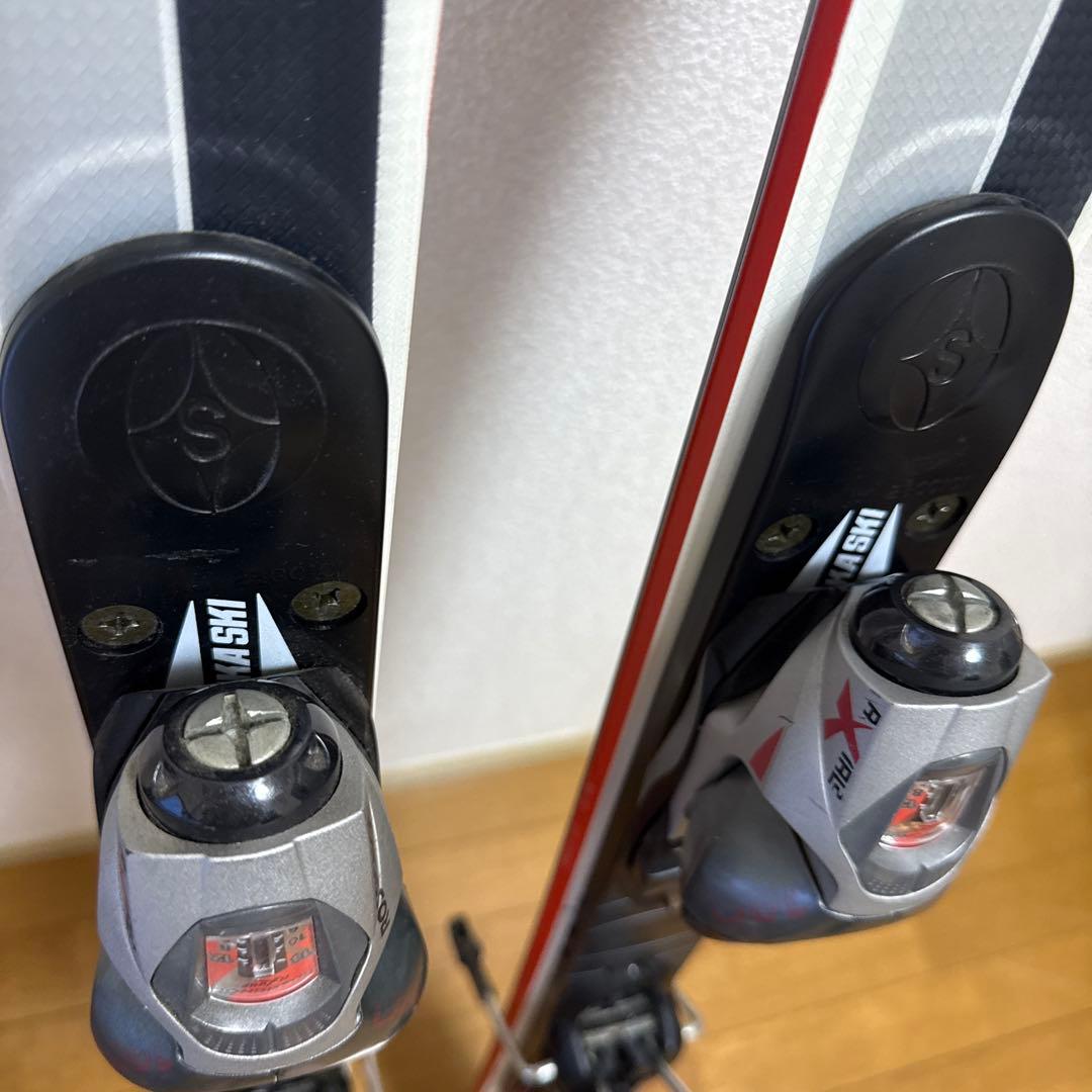 OGASAKA スキー板 『覇』Keos 155cm 赤黒 + 紫スキー用ポール