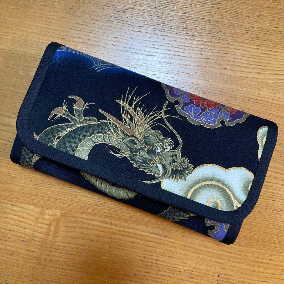 肝っ玉母さん　長財布　やりくり財布　ハンドメイド