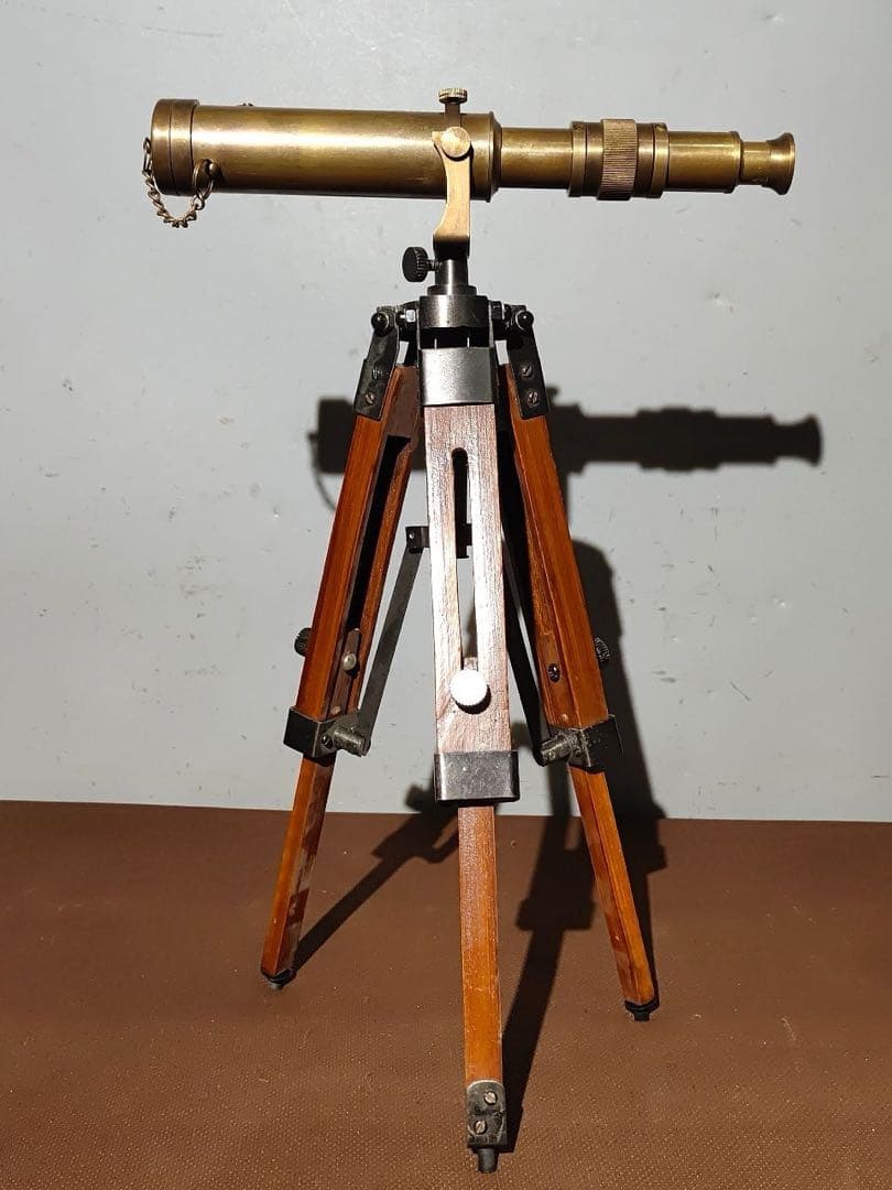 時代物　望遠鏡 純銅製　置物　インテリア