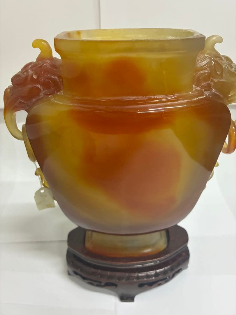 【希少】《中国美術》香炉 透彫 中国古玩