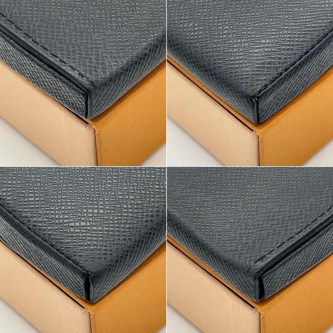 ルイヴィトン 小銭入れ タイガ ポルトモネ キュヴェット 黒 ブラック 馬蹄形