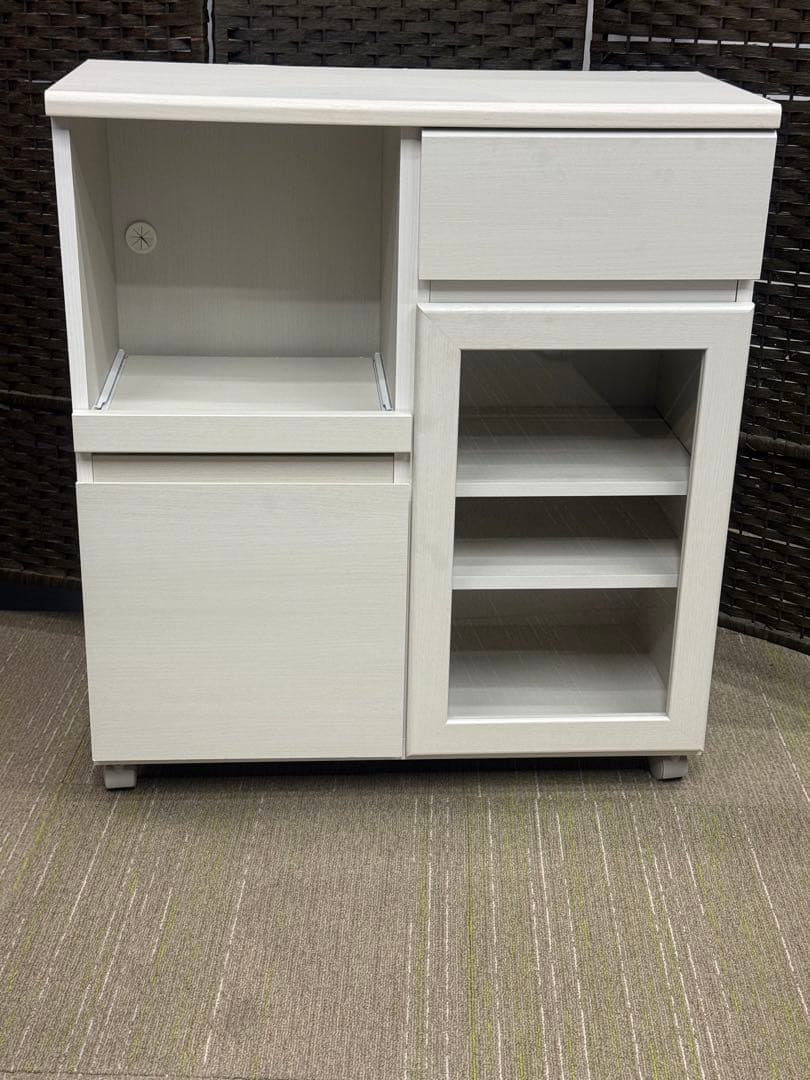 【洗浄消毒作業済】CAINZ レンジ台　食器棚　アペルト　APR-8575SL