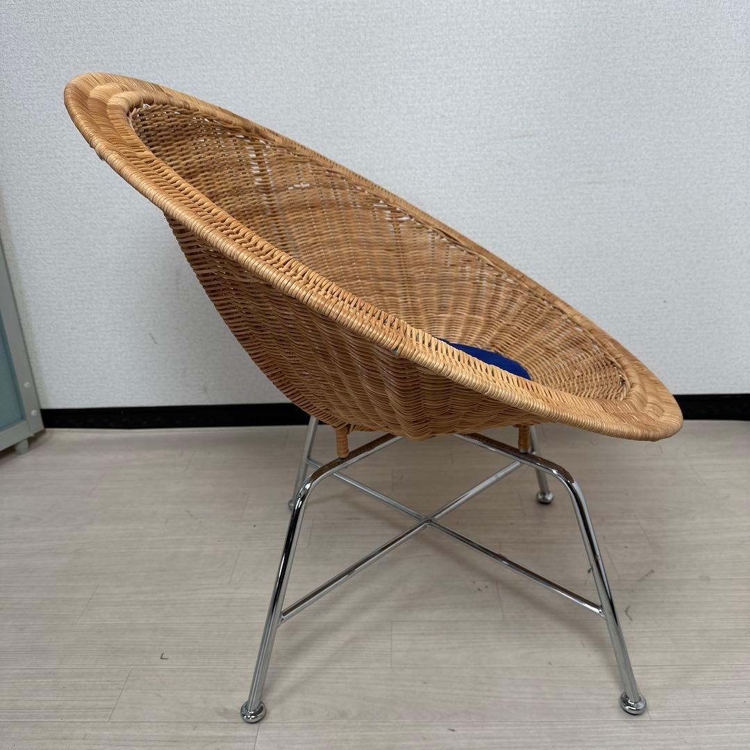 ジャパンビンテージ モダン ラタン イージーチェア ラウンジチェア is2※