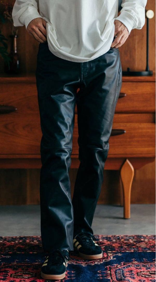 ジャーナルスタンダード カウレザー 5ポケットパンツ