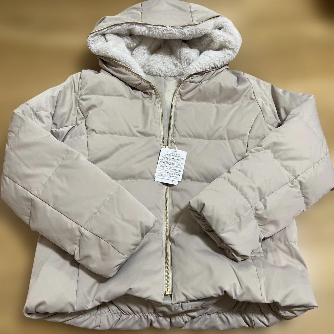 ルクールブラン ダウンジャケット ファーフードショートダウン 40 新品