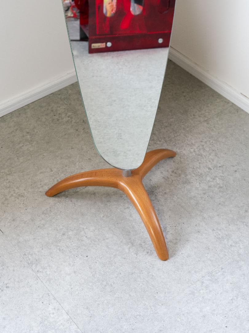 北欧モダン ヴィンテージ スタンドミラー 姿見 【大阪直接引取・関西配送】