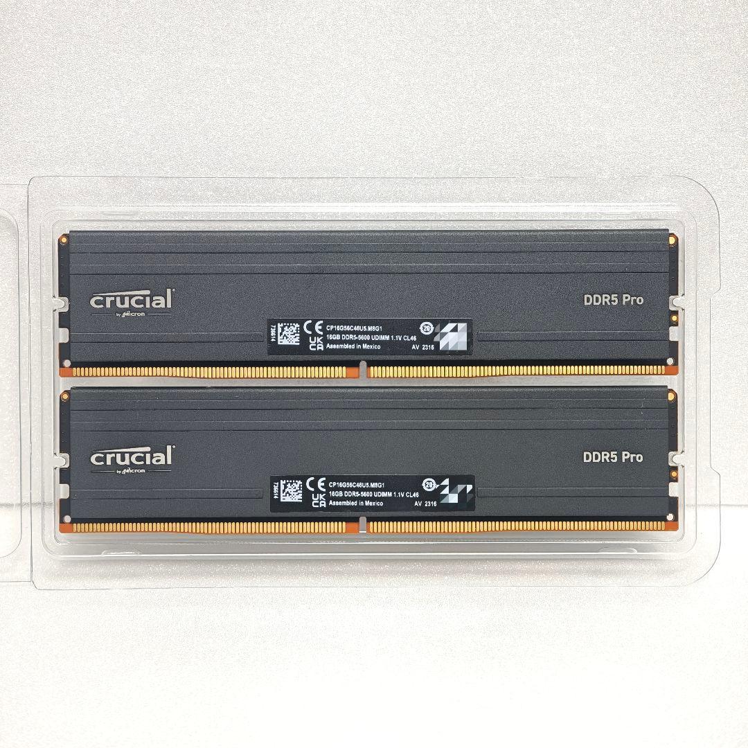 デ*所様 Crucial Pro メモリ DDR5-5600 合計32GB 16