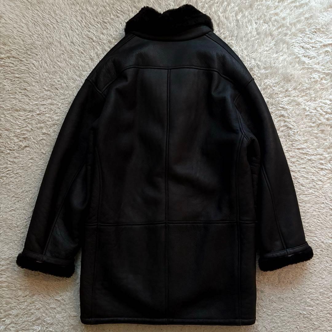★美品★ Sawyer of Napa リアルムートン コート USA製 黒