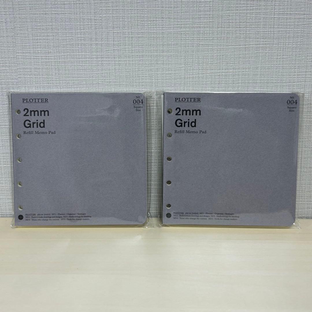 日本製 plotter ミニ5スクエアサイズ（5穴） ワイン リフィルセット